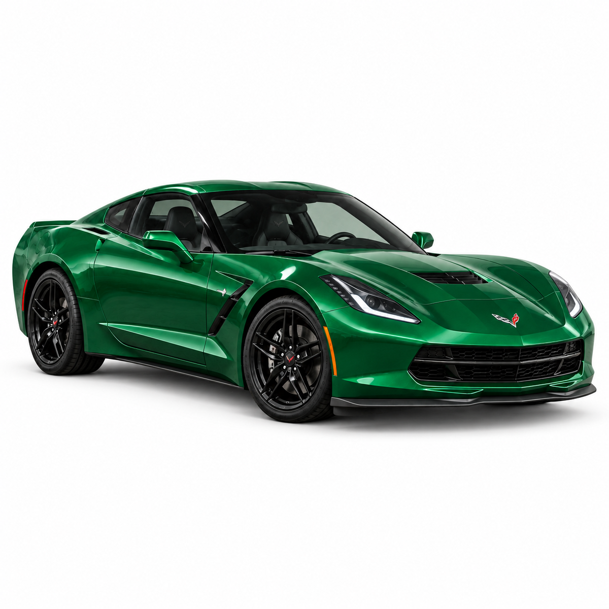 C7 Corvette (2014–2019) — front three-quarter view on white