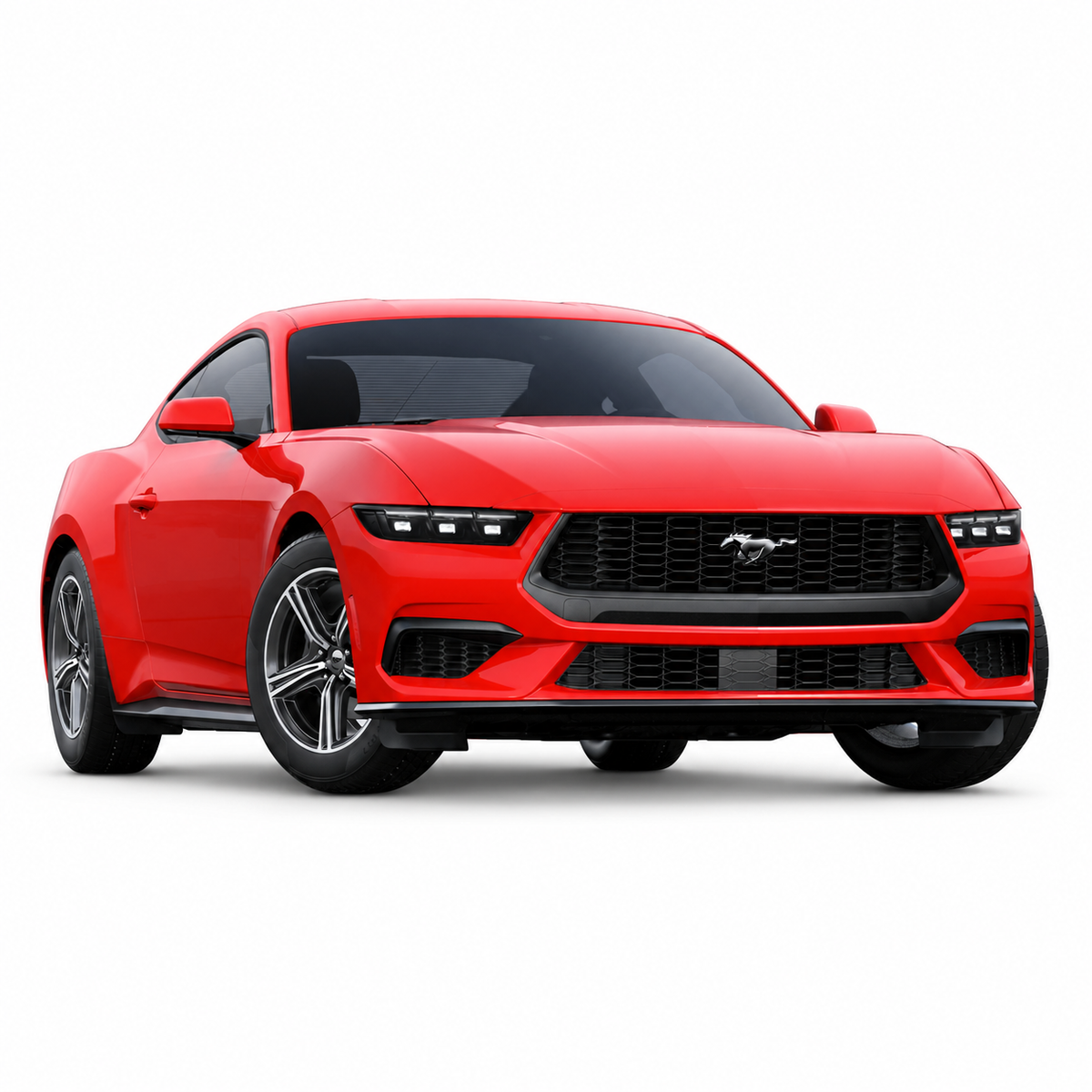 Mustang S650 EcoBoost 2.3L (2024–2026) — front three-quarter view on white